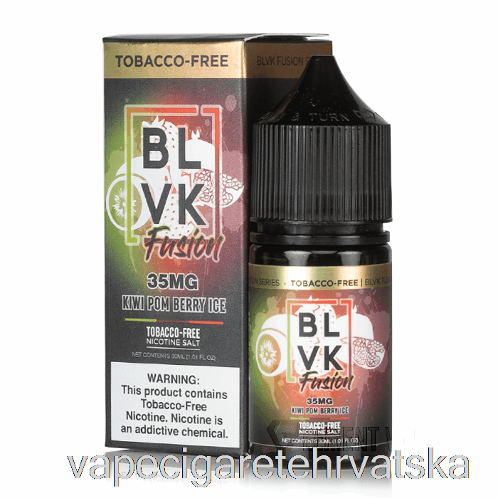 Vape Cigarete Kiwi Pom Berry Ice - Blvk Fuzijske Soli - 30 Ml 50 Mg